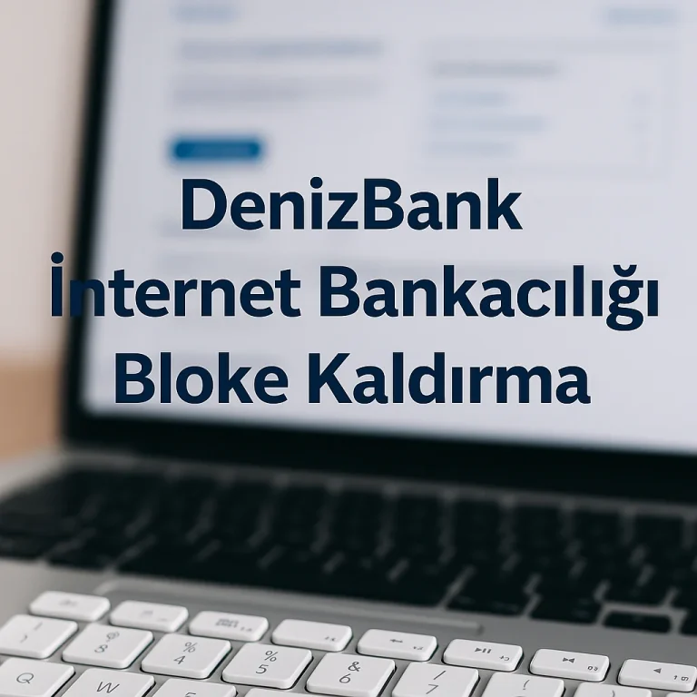 Denizbank İnternet Bankacılığı Bloke Kaldırmanın 3 Yöntemi